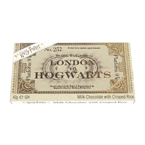 HARRY POTTER Billet de train en chocolat quai 9 ¾ 42g