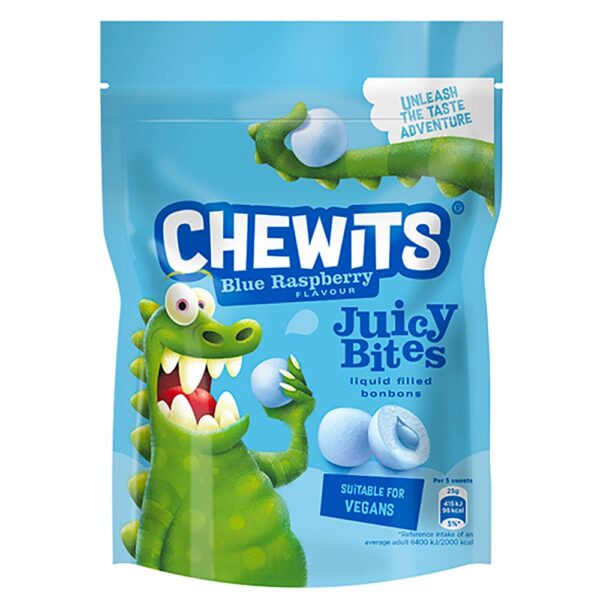 CHEWITS Juicy bites framboise vegan 115g