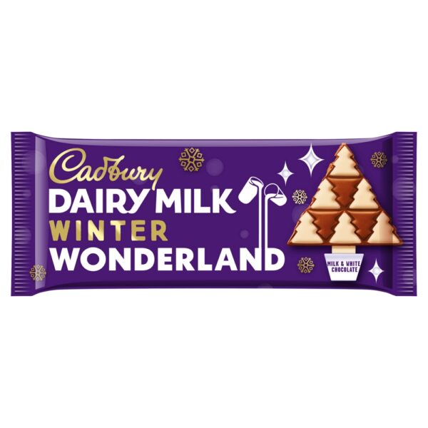 CADBURY Barre de chocolat Dairy Milk Winter Wonderland 100g