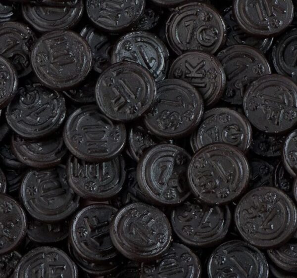 Sans sucre Liquorice coins