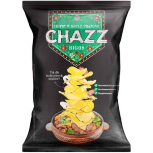 Paquet de Chazz Kettle Chips Bigos