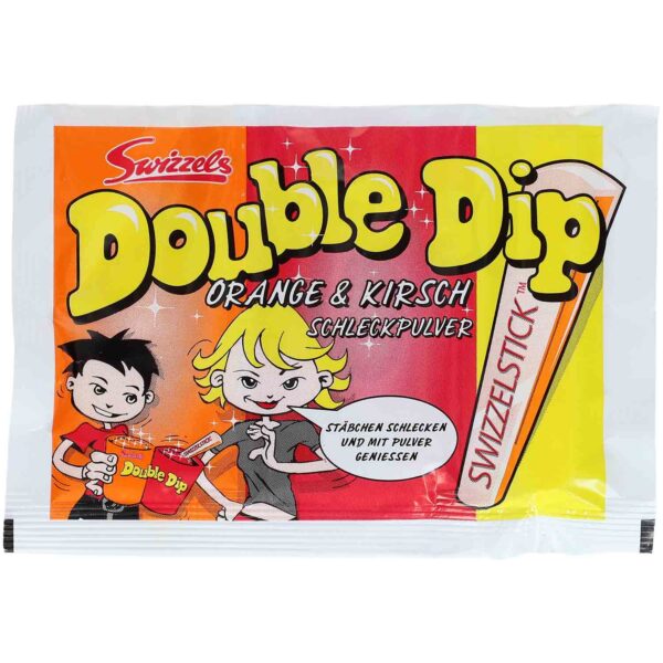 DOUBLE DIP Bâtonnet de bonbon et sucres pétillants 19g