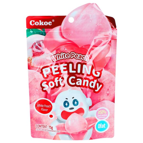 COKOC Peeling soft candy peach Bonbons pelables pêche 75g