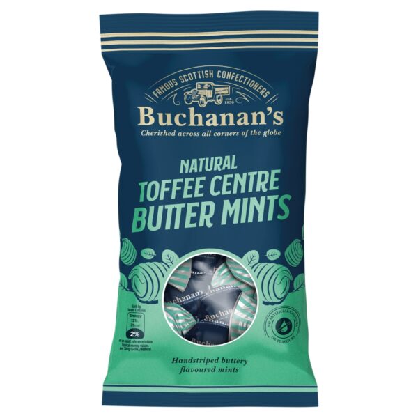 BUCHANAN'S Butter mints Menthes au beurre & caramel 140g