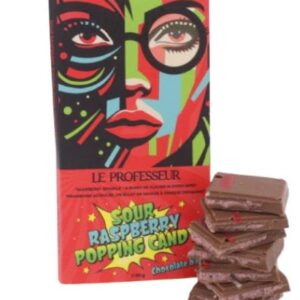 Le Professeur Sour Raspberry Popping Candy 90g