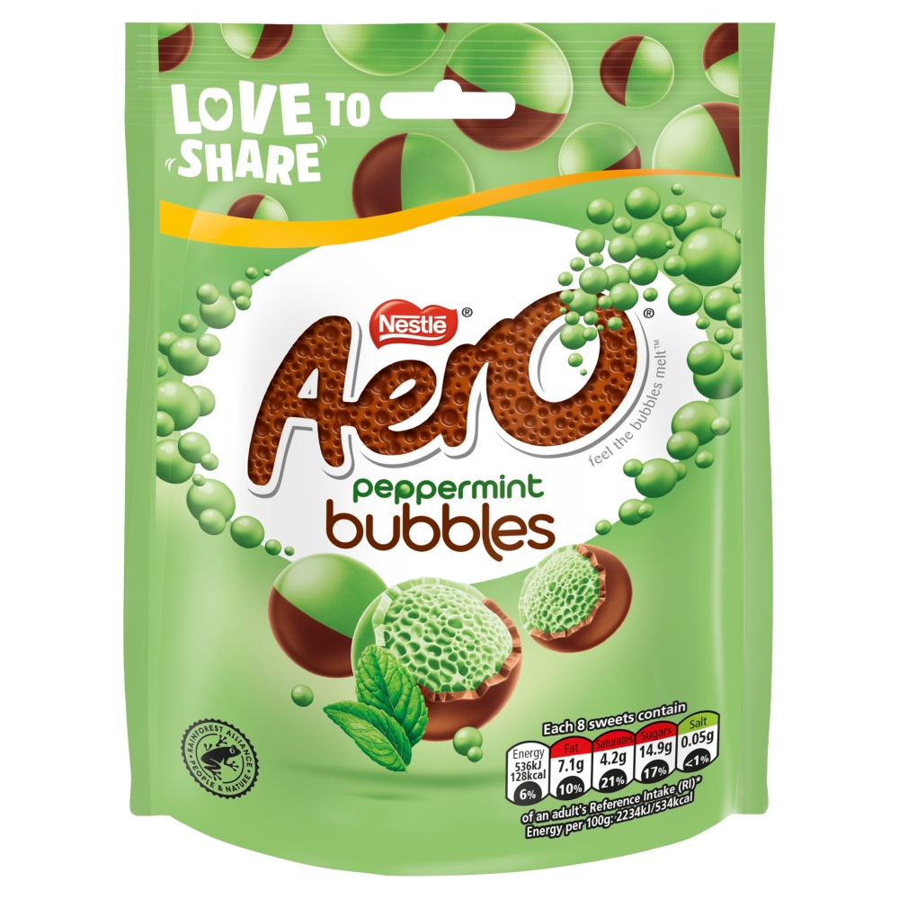 Aero Bubbles Peppermint Milk Chocolate 92g