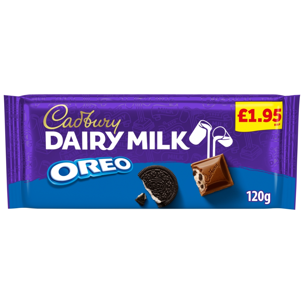 Cadbury Tablette Oreo Chocolat Lait 120g