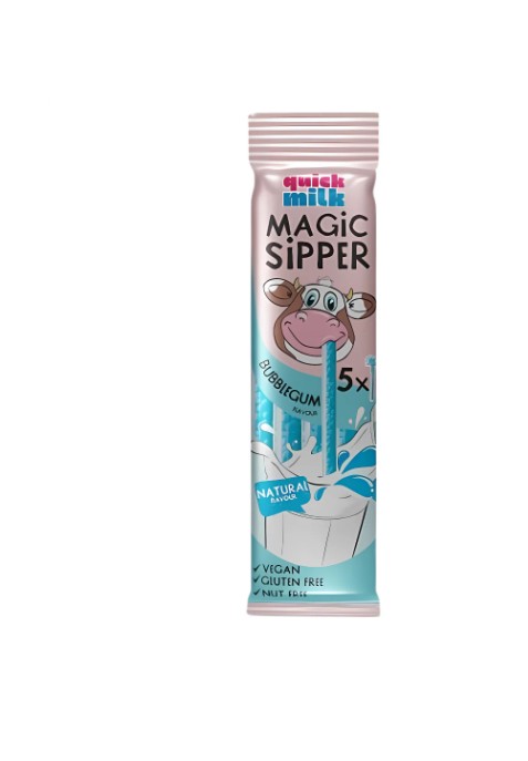 Quick Milk Paille Magique Bubblegum