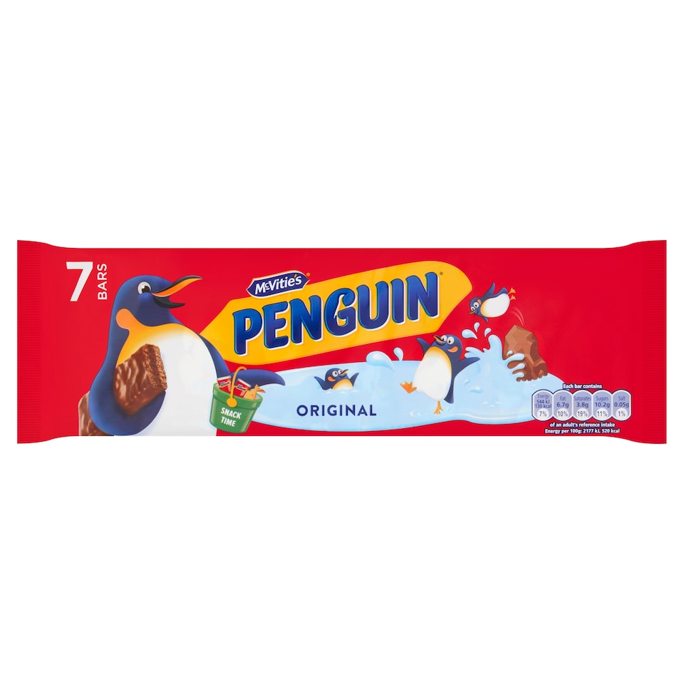 Penguin - Barre biscuit chocolat