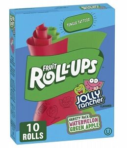 JOLLY RANCHER Fruit Roll-Ups Pastèque et Pomme 141g