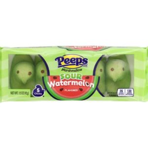 PEEPS Marshmallow Sour Watermelon 5 poussins 42g