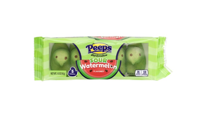 PEEPS Marshmallow Sour Watermelon 5 poussins 42g