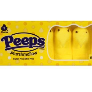 PEEPS Marshmallow Yellow 5 poussins 42g